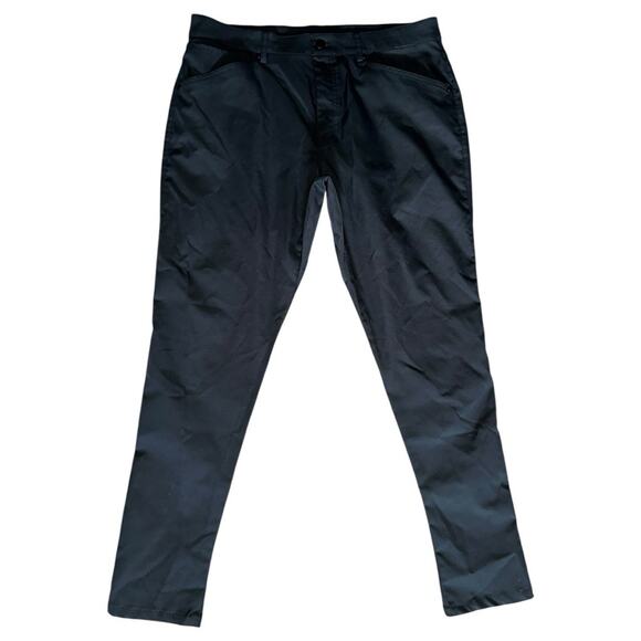Myles Men’s Size 36 x 30 Dark Navy Blue Performance 5 Pocket Trousers Pants - Picture 2 of 7